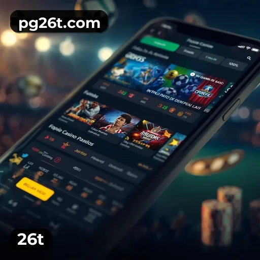 26t App bonus area with promotional offers and PIX support